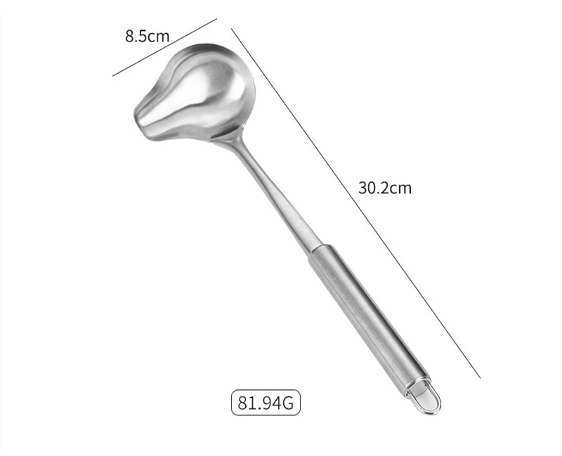 Duck Mouth Stainless Steel Soup Ladle - Stylish & Durable Kitchen Tool