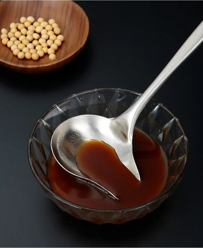 Duck Mouth Stainless Steel Soup Ladle - Stylish & Durable Kitchen Tool