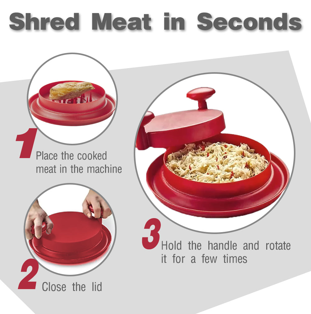 Manual Chicken Shredder Machine - Food Alternate to Bear Claws, for Pulled Pork, Beef and Chicken